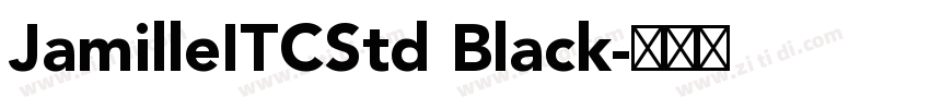 JamilleITCStd Black字体转换
